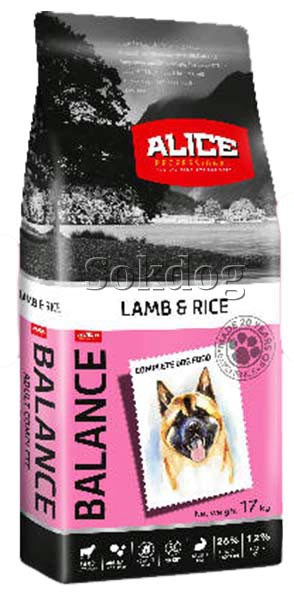 Alice Balance Lamb & Rice Adult 17kg