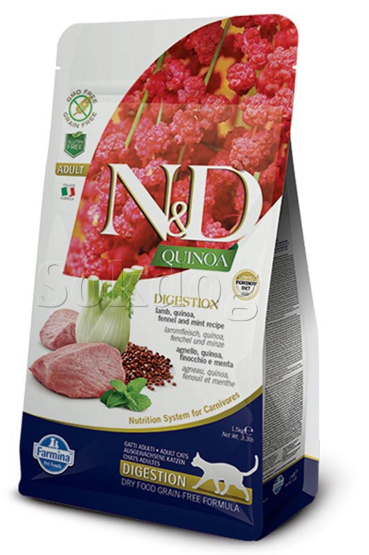 N&D Quinoa Digestion Bárány 1,5kg