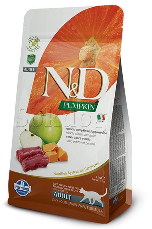 N&D Cat Grain Free Pumpkin Vadhús 1,5kg