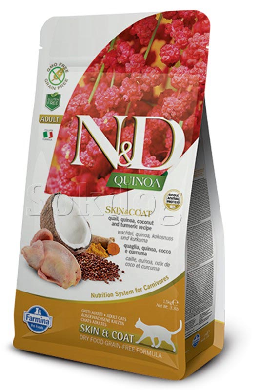 N&D Quinoa Skin&coat Fürj 1,5kg