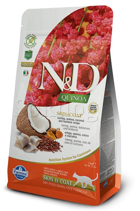 N&D Quinoa Skin&coat Hering 1,5kg