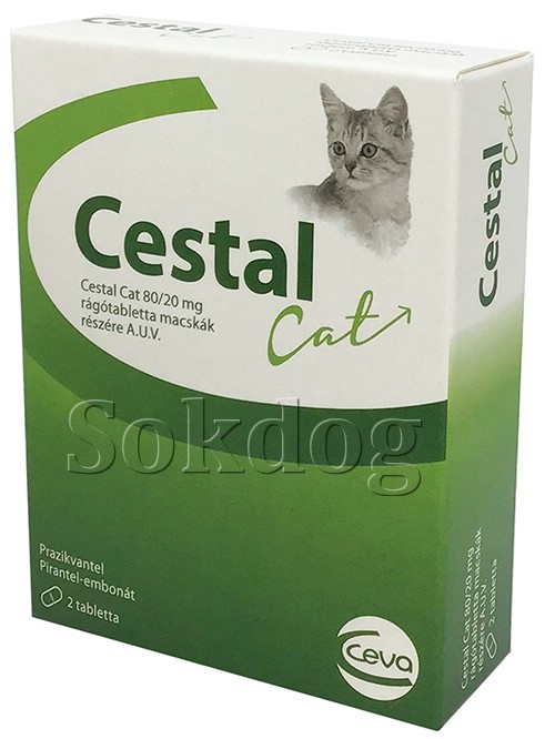 Cestal Cat rágótabletta A.U.V. 2db/cs.
