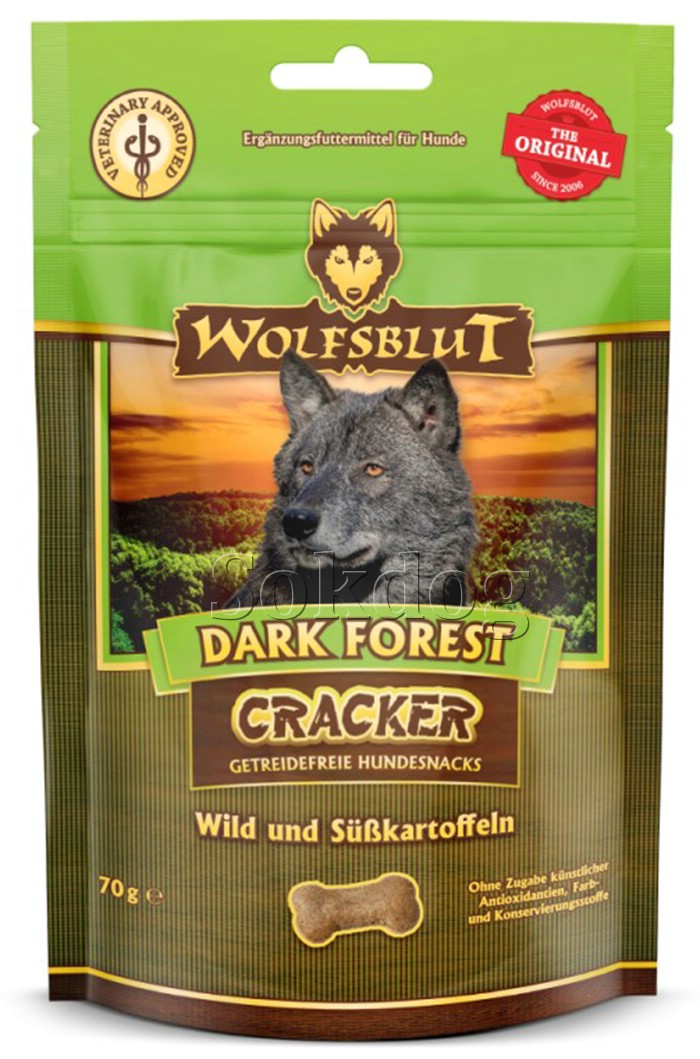 Wolfsblut Dark Forest Cracker - vad édesburgonyával 70g