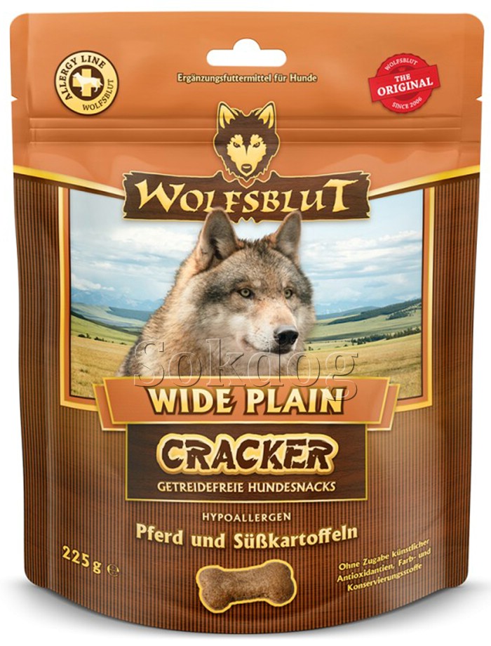 Wolfsblut Wide Plain Cracker - ló édesburgonyával 225g