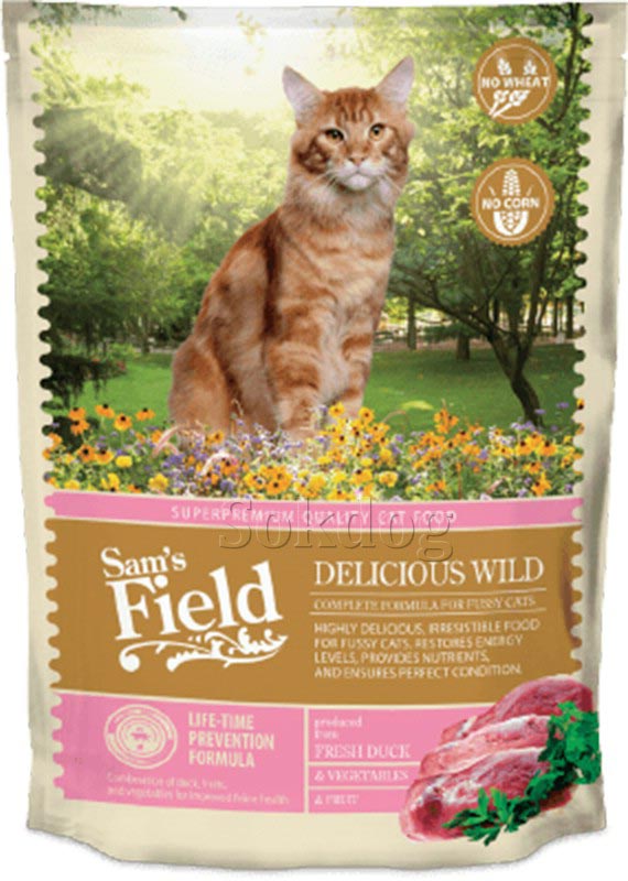 Sam's Field cat delicous wild 0,4 kg
