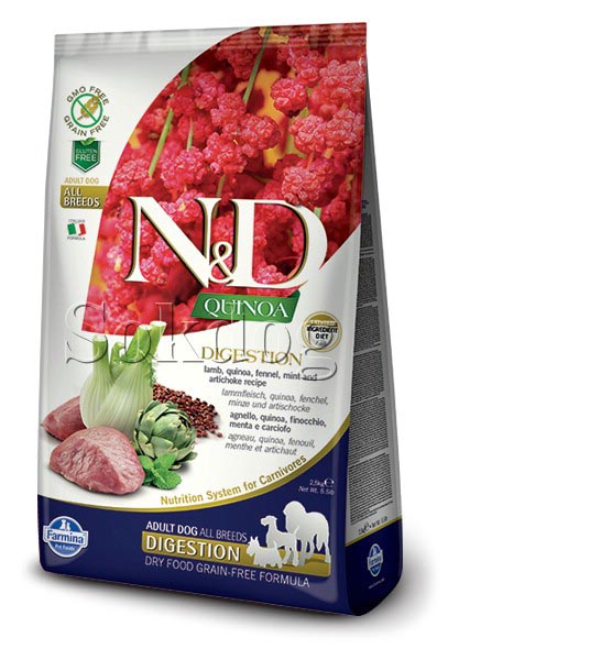 N&D Quinoa Digestion Bárány 2,5kg