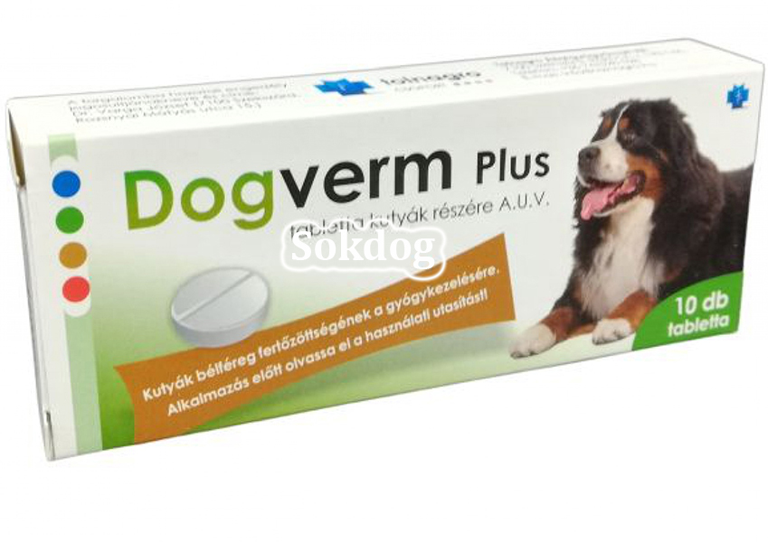 DogVerm Plus tabletta A.U. V. 10db/cs.