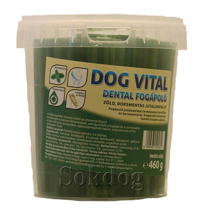 Dog Vital borsmentás fogápoló 22-23db/460g