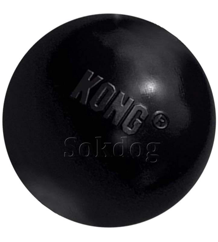 Kong Extreme fekete labda M&L, 7cm (UB1E)