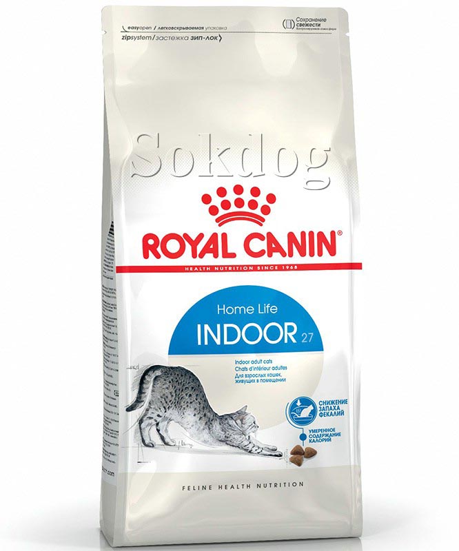 Royal Canin Indoor 2*400g - lakásban tartott felnőtt macska száraz táp