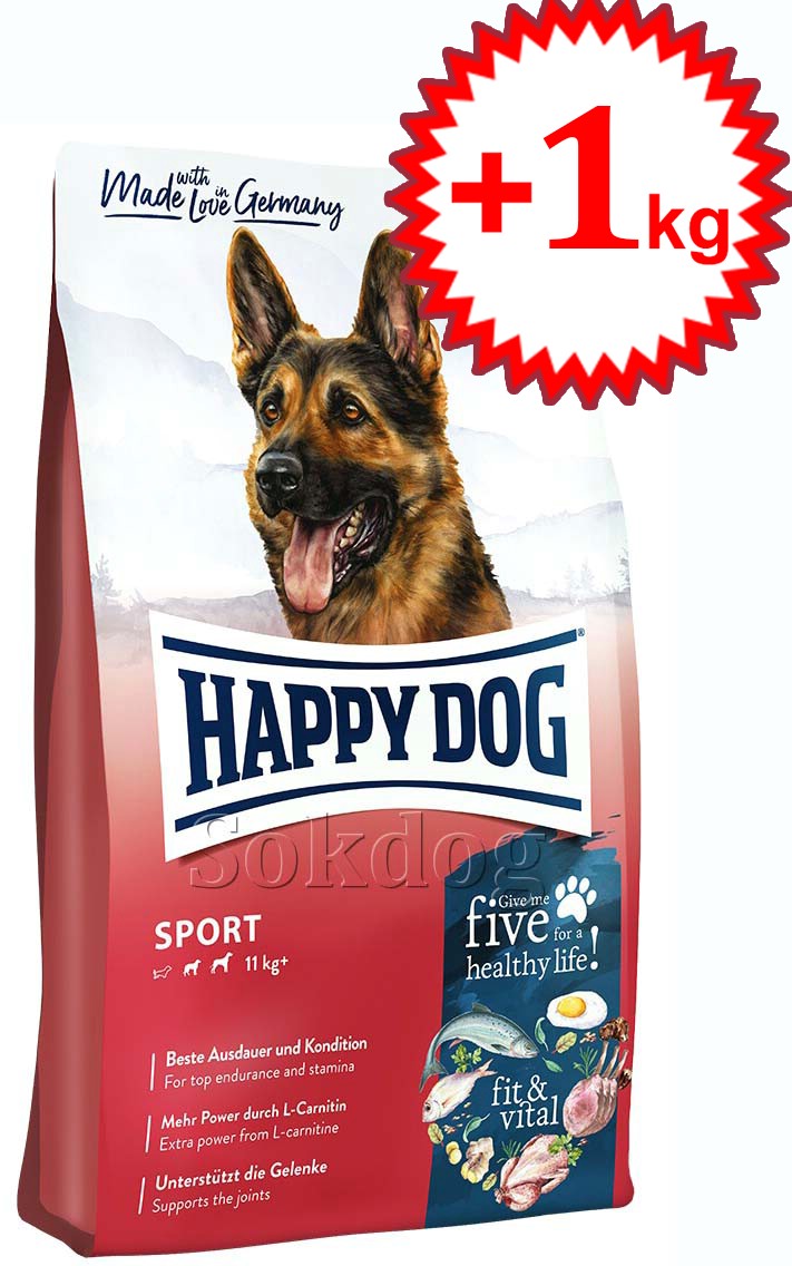 Happy Dog Fit & Vital Adult Sport 14kg +1kg ajándékAdult Maxi!