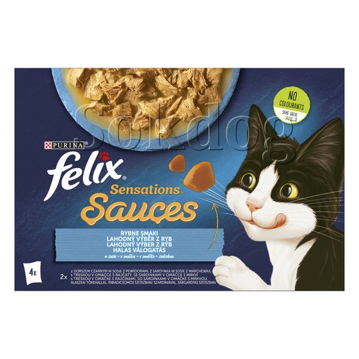 Felix Sensations Sauces halas válogatás 4*85g