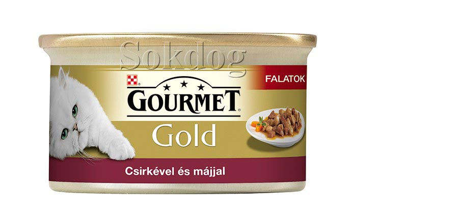 Gourmet Gold csirke, máj szószban 12*85g