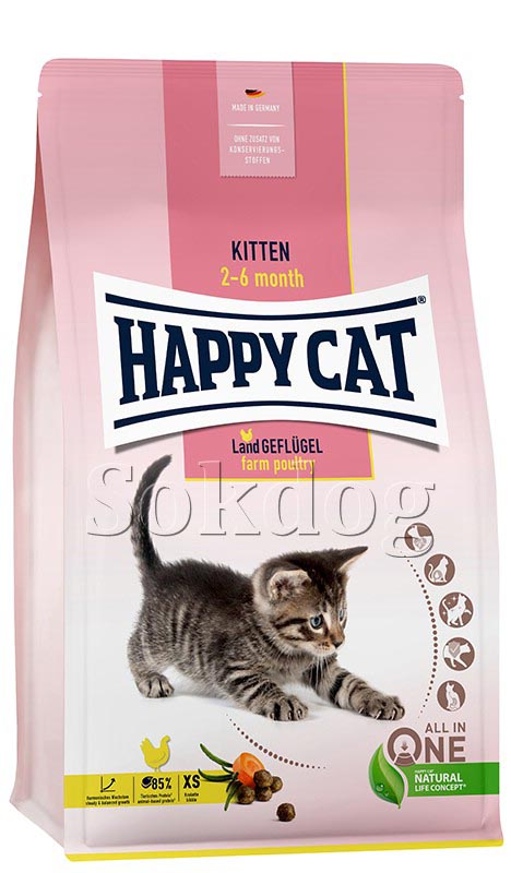 Happy Cat Kitten Farm Poultry 1,3kg