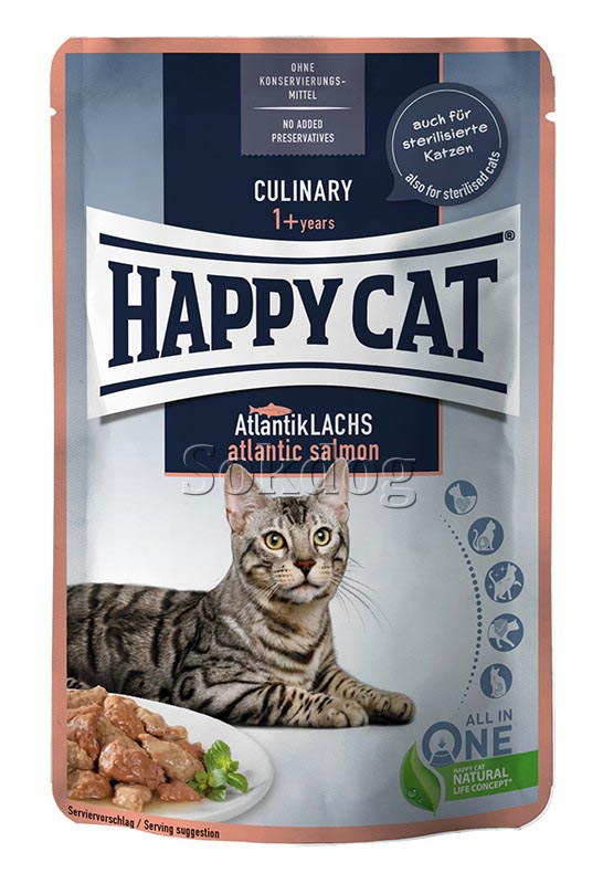 Happy Cat Culinary Salmon Meat in Sauce 12*85g
