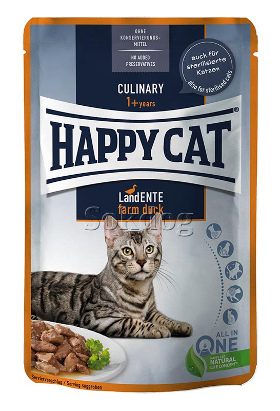 Happy Cat Culinary Duck Meat in Sauce 12*85g
