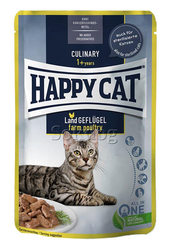 Happy Cat Culinary Poultry Meat in Sauce 12*85g