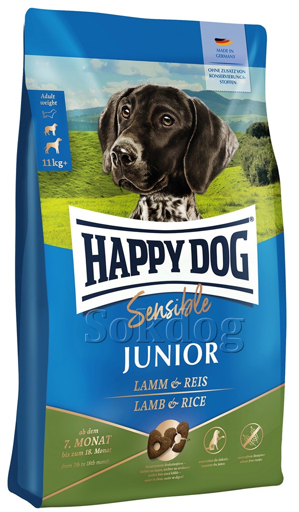 Happy Dog Sensible Junior Lamb & Rice 4kg