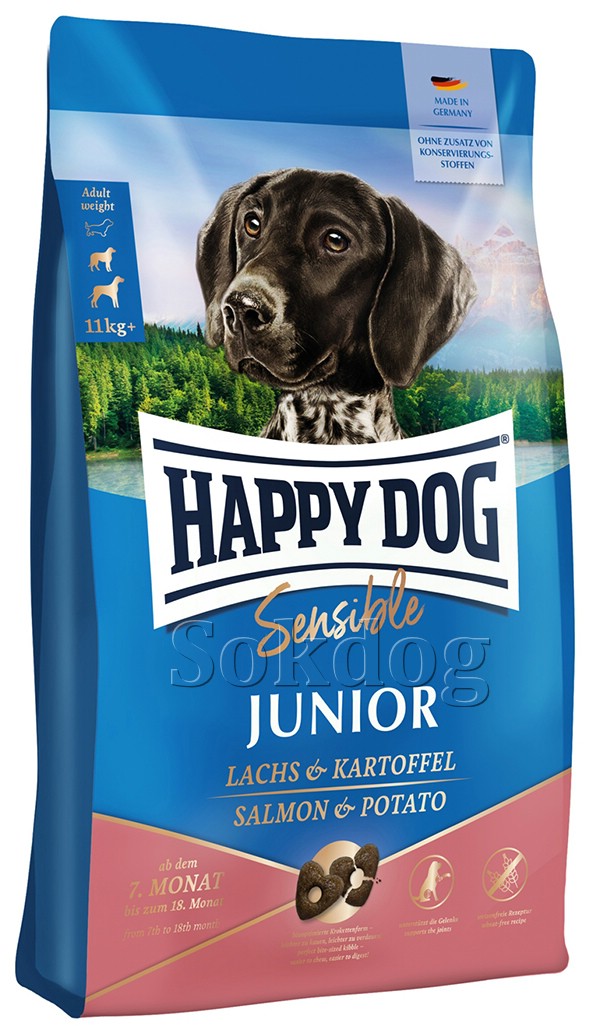 Happy Dog Sensible Junior Salmon & Potato 10kg