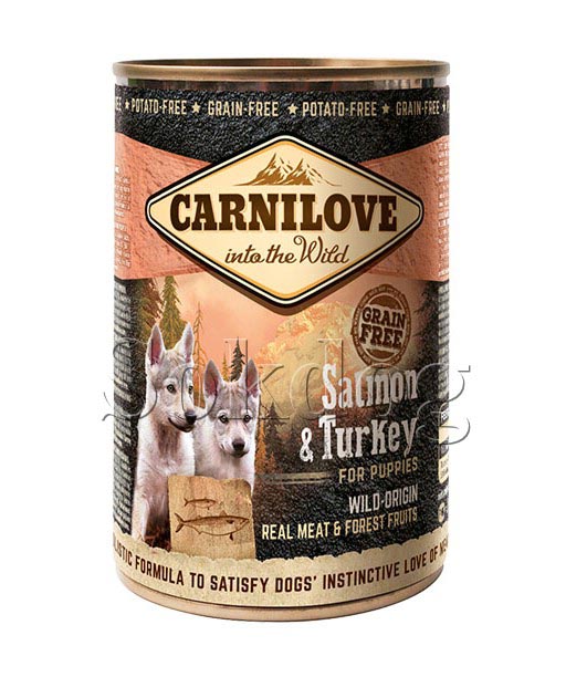 CarniLove Puppy Salmon & Turkey konzerv 400g