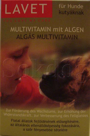 Lavet Zöldalgás Multivitamin kutyáknak 50db/cs.