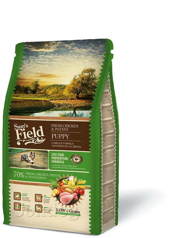 Sam's Field fresh puppy csirke & burgonya 0,8 kg