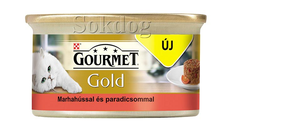 Gourmet Gold Savoury Cake marha & paradicsom 12*85g