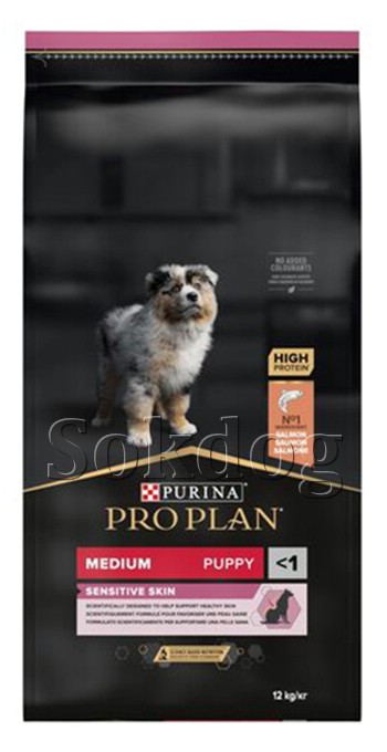 Pro Plan Puppy Sensitive Skin lazac & rizs 12kg