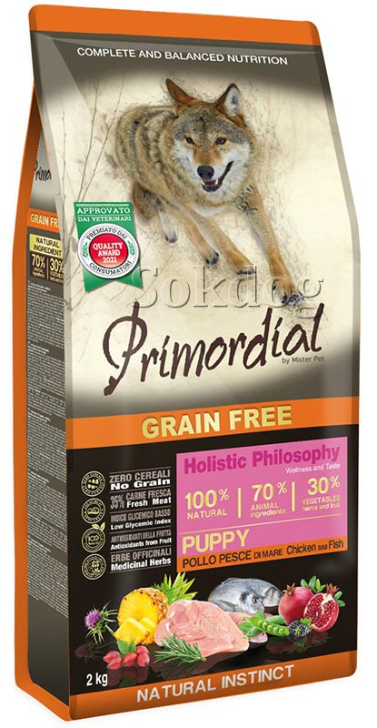 Primordial Grain Free Puppy Chicken & Sea fish 12kg