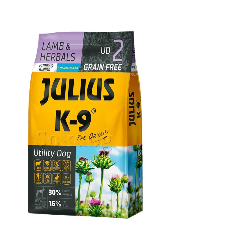 Julius K-9 Puppy & Junior Lamb & Herbals 3kg