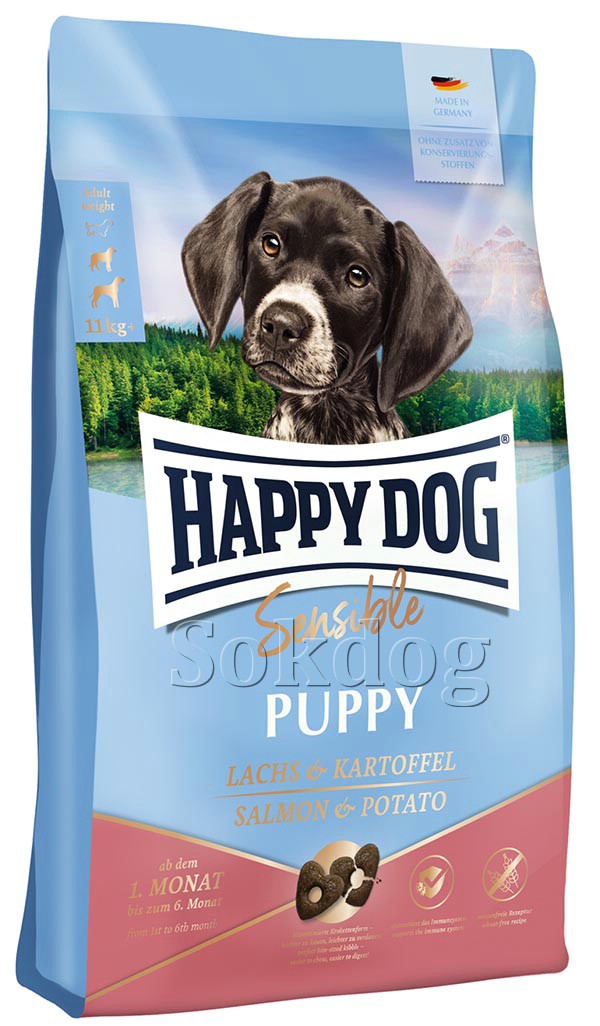 Happy Dog Sensible Puppy Salmon & Potato 10kg