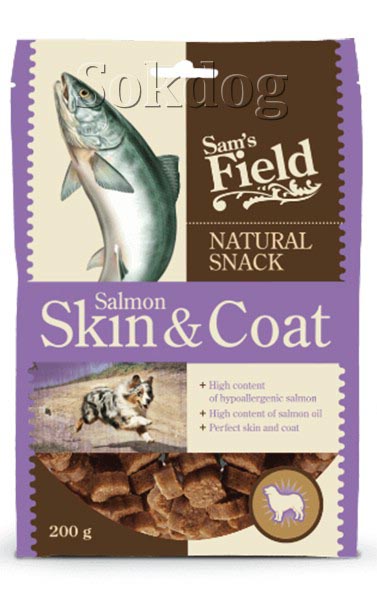 SamsField Natural Snack Salmon Skin & Coat 200g