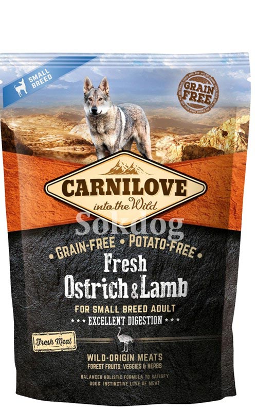CarniLove Fresh Ostrich & Lamb Adult Small 1,5kg