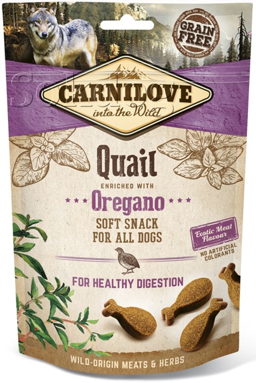 CarniLove Soft Snack Quail & Oregano 200g