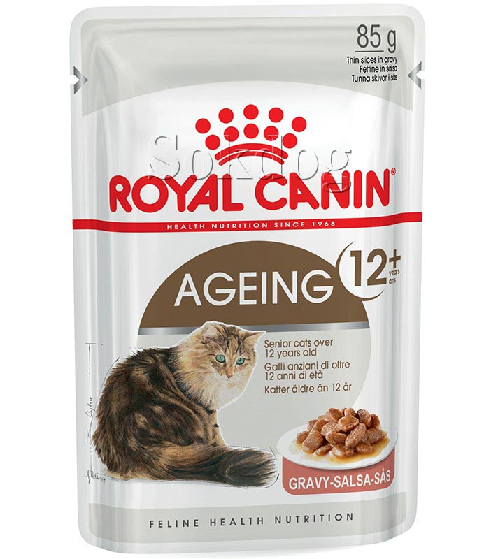 Royal Canin Ageing 12+ 12*85g - idős macska szószos nedves táp
