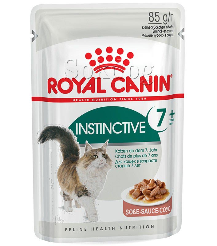 Royal Canin Instinctive 7+ 12*85g - idősödő macska szószos nedves táp