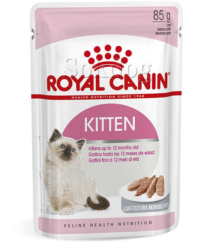 Royal Canin Kitten Loaf 12*85g -kölyök macska pépes, nedves táp