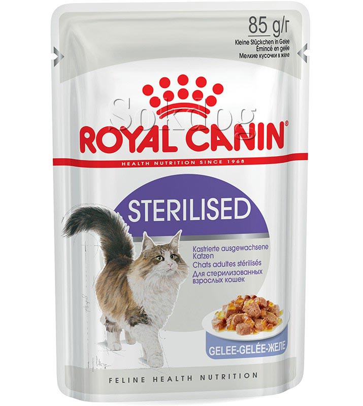 Royal Canin Sterilised Jelly 12*85g - ivartalanított felnőtt macska zselés nedves táp